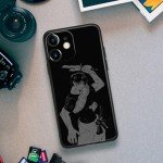 JJK Anime Black Phone Case for iPhone 14 Pro Max