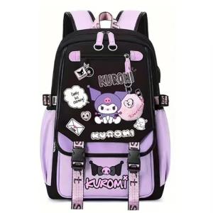 Roffatide Anime Backpack Printed Business Casual Laptop Shoulders Backpack Travel Hiking Daypacks Rucksack 17 Inch A