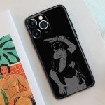 JJK Anime Black Phone Case for iPhone 14 Pro Max