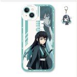 Kawaii Nezuko Demon Phone Case with Keychain