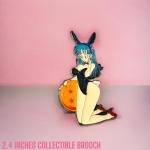 KOZUKI BULMA PIN BULMA ENAMEL PINS BUNNY GIRL PIN SEXY ANIME GIRL PIN BULMA FIGURE PIN BULMA MERCH BULMA BROOCH HENTAI PIN SEXY BULMA DECOR (WAIFU)