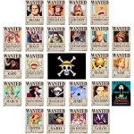 25PCS One Piece Wanted Posters - Straw Hat Crew