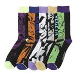 Bioworld Dragon Ball Anime Characters Adult 5-Pair Casual Crew Socks-OSFA