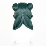 Probeauty Maomao Cosplay Wig, Long Dark Green Wigs with Buns for Anime Costume Halloween Party
