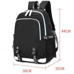 DIOMMELL Anime Backpack Canvas Capacity Roomy Laptop Manga Eyes Backpack