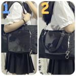 WELLRI Ita Bag with Insert Kpop Plushies Tote Bag Kawaii Anime Pin Display Crossbody Shoulder Messenger Bag