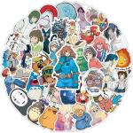 50pcs Cartoon Miyazaki Hayao Stickers for Kids,Vinyl Waterproof Miyazaki Hayao Decal for Water Bottle Laptop Toy Sticker for DIY Decorate Bumper Phone Hard Hat Kids Teens Gifts