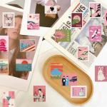 Pink Japanese Style Stickers for Water Bottle,50PCS Cartoon Japanese Element for Kids Waterproof Vinyl Cute Cartoon Stickers for Water Bottles, Laptop, DIY Decoration,Scrapbook, Skateboard, Phone Case