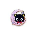 Black Cat Pin Anime Pin Anime cat pin kitty pin black cat gifts black cat enamel pin anime pin hard enamel (MOON)