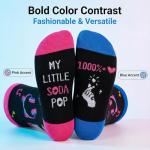 FAHMJMYBD Costume Socks – 2 Pairs Cute Cotton Crew Socks Pop – Novelty Socks for Women & Teens, One Size Fits Most