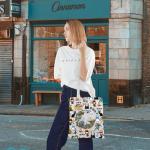 KEYCHIN No Face & Chihiro Tote Bag Japanese Anime Lovers Gift Animated Movie Themed Shoulder Bag Cartoon Movie Merch (No Face-TB)