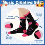 FAHMJMYBD Costume Socks – 2 Pairs Cute Cotton Crew Socks Pop – Novelty Socks for Women & Teens, One Size Fits Most
