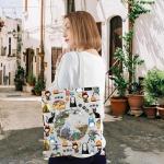 KEYCHIN No Face & Chihiro Tote Bag Japanese Anime Lovers Gift Animated Movie Themed Shoulder Bag Cartoon Movie Merch (No Face-TB)