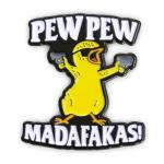 Herxion Duck Enamel Pins for Backpacks, MADAFAKAS Cool Hat Pins, Duck With Gun Novelty Brooch Pins, Backpack Accessories Anime Lapel Pins for Men, Women, Girls, Boys. For Lanyard, Bags, Hats, Clothing