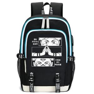 DIOMMELL Anime Backpack Canvas Capacity Manga Backpack Laptop Backpack