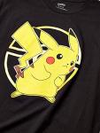 Pokemon Unisex Adult Pokémon Pikachu Poké Ball Icon Trainer T-Shirt, Black, Large US