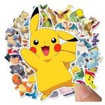 50 Cute Anime Waterproof Stickers for Kids