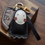 Fuerxy No Face Bag Charm, Black Purse Charms for Handbags, Funny Fashion Bag Accessories Key Charms