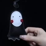 Fuerxy No Face Bag Charm, Black Purse Charms for Handbags, Funny Fashion Bag Accessories Key Charms