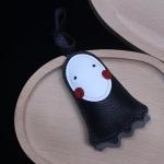 Fuerxy No Face Bag Charm, Black Purse Charms for Handbags, Funny Fashion Bag Accessories Key Charms