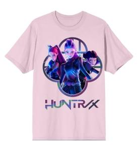 Kpop Demon Hunters Huntrix Capture Color Adult Pink Crew Neck Short Sleeve T-Shirt-XXL