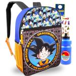 Dragon Ball Z Backpack for Boys - Bundle with Anime School Bag for Kids Plus Stickers, Water Bottle, More | Dragon Ball Backpack Set for Kids