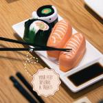 POPCRAZE-Sushi Socks in a Box 1 Size Fits Most 2 or 3 Pairs Valentine Gift Idea for Men and Women (US, Alpha, One Size, Regular, Regular, 2 Pairs)