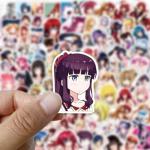 100Pcs Anime Girl Stickers for Laptops,Cartoon Hot Girl Stickers for Teens Adults,Kawaii Sexy Lady Decals for Water Bottles Hydroflask Scrapbooking Journaling