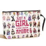 Anime Gifts Anime Merch Cosmetic Bag Kawaii Stuff Anime Stuff Manga Toiletry Bag Graduation Nurse Day Funny Makeup Bag Birthday Gifts for Anime Lovers Fans Women Teens Girls Best Friend Niece