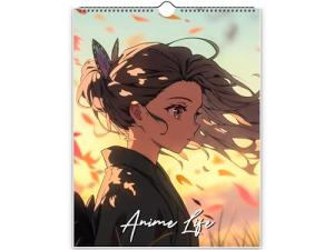 2026 Anime Life Wall Calendar by Kaleidoscope Artisan – A Year of Captivating Anime Art with Holidays (Classic Top-Fold, Compact 8.5”x11” Display Size)