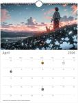 2026 Anime Life Wall Calendar by Kaleidoscope Artisan – A Year of Captivating Anime Art with Holidays (Classic Top-Fold, Compact 8.5”x11” Display Size)
