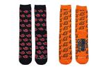 Everything Legwear Naruto Shippuden Socks Cosplay (2 Pair) - (1 Size) Akatsuki Naruto Gifts Crew Socks Women & Men's