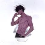 15CM Anime Jujutsu Kaisen Gojo Satoru Nanami Acrylic Stand Figure Plate Winter Coat model Desk Decor Gift