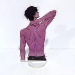 15CM Anime Jujutsu Kaisen Gojo Satoru Nanami Acrylic Stand Figure Plate Winter Coat model Desk Decor Gift