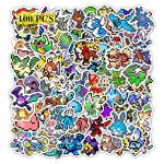 Pounchi Retro Video Game Stickers (100 Pcs) Cute Pixel Game PVC Sticker, Gifts for Laptop Water Bottle Skateboard Party Supplies Decorations Teens Kids