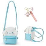 Shuyun Girls Anime Kawaii Mini Backpack + Keychain Anime Cosplay Back Pack Cute Doll Handbag Shoulder Bag(Blue)