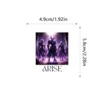 112PCS Solo Leveling Anime Stickers Cartoon Novel Aesthetic Vinyl Sticker for Water Bottle Laptop Phone Scrapbooking Journaling for Party Supply Favor Decor