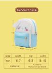 Shuyun Girls Anime Kawaii Mini Backpack + Keychain Anime Cosplay Back Pack Cute Doll Handbag Shoulder Bag(Blue)