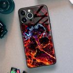 Unique Manga Case for iPhone 15 Aesthetic Anime Art Glossy Glass Silicone Shockproof Protective Cover Case Shell