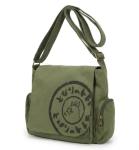 Zxtvmn Japanese New 2026 My Neighbor Canvas Messenger Bags Cartoon Students Book Crossbody Bags with Mutiple Pockets, Compatible with my neighbor totoro bag (Khaki)