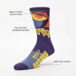 Bioworld Dandadan Characters Knitted Logos Men's 5-Pack Casual Crew Socks