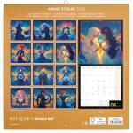 Calendar 2025-2026 Anime Zodiac Wall Planner, Fantasy Manga Organizer, 16-Month Hanging Schedule Sep 2025–Dec 2026, 12x12 in