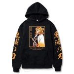 Rengoku Kyoujurou Black Hoodie for Men