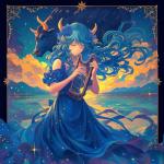 Calendar 2025-2026 Anime Zodiac Wall Planner, Fantasy Manga Organizer, 16-Month Hanging Schedule Sep 2025–Dec 2026, 12x12 in