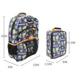 Bioworld Dragon Ball Z Super Saiyan 2-Piece 16" Premium Backpack & Lunch Kit Set