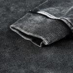 BNNNRNJA Unisex Anime Washed Hoodie Cosplay Costume Men Vintage Sweatshirts Long Sleeve Casual Hooded Pullover for Women(XXL,Black-B)