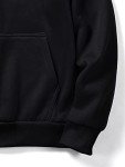 Floerns Men's Black Graphic Hoodie Pullover L