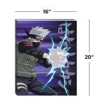 JUST FUNKY Naruto Shippuden Kakashi Chidori 20"x16" Light-Up Canvas Wall Art
