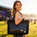 STEAMEDBUN 16 inch Ita Tote Bag with Insert & Crossbody Shoulder Strap Purse Kawaii Messenger Bag for Pin Display Kpop Anime Comic-con