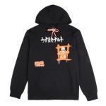 Bioworld Naruto Shippuden Naruto Combat Pose Men's Black Long Sleeve Hooded Sweatshirt-Medium